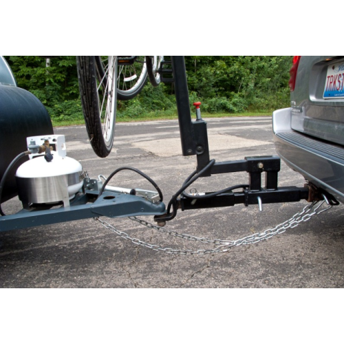 Hitch extender tow bar doble